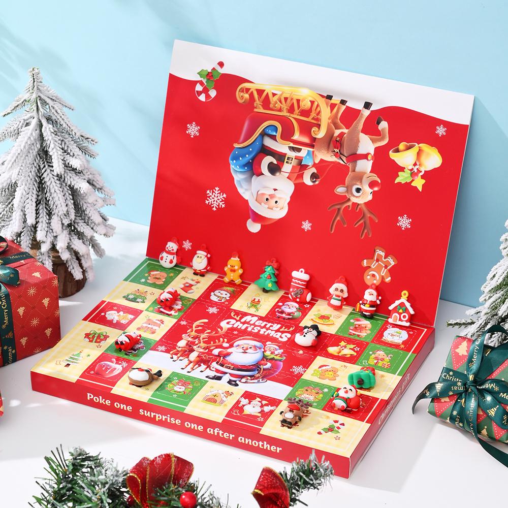 Christmas Advent Calendar Presents Party Gift Box Decorations  New Gifts Figurine for Diy Christmas Calendar Funny Gifts