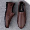 Genuine Leather Footwear Handmade Boat Male Shoes Loafers  Fashion Slip on Soft Casual Men Shoes Adult Men Design Moccasin
