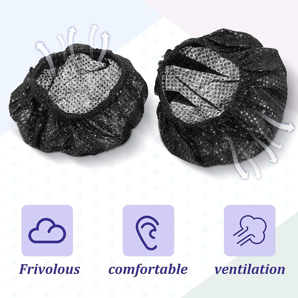 100pcs Disposable Non-Woven Headphone Ear Covers for Most Ear Headphones