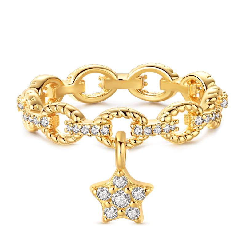 New Style 925 Silver Fashion Shining Zircon Ring Shiny Stone Simple Trendy Rings For Women Popular Wedding Jewelry Gift
