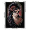Full Round Drill 5D DIY Diamond Painting "Skull & Beauty" 3D Embroidery Cross Stitch Home Decor