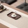 Imitation Wood Grain Rectangular Tea Tray for Water Cups and Dessert Plates