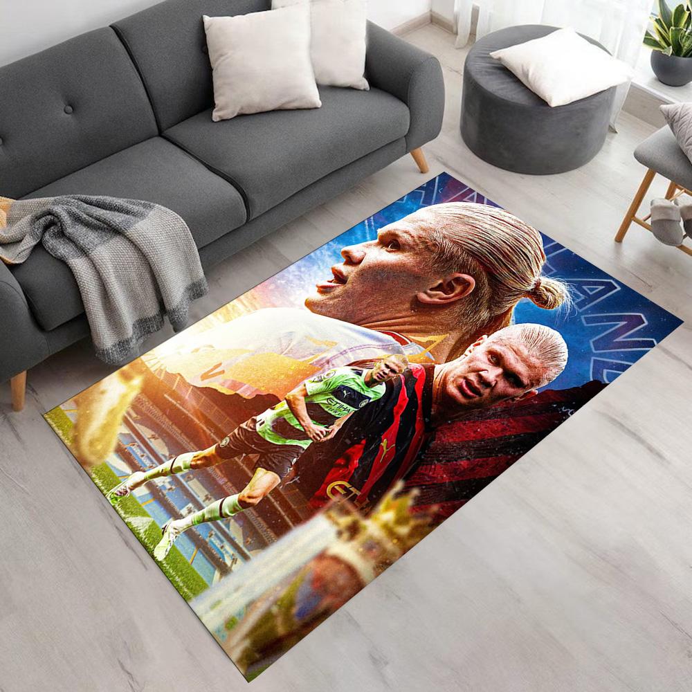 Haaland Area Rug Design for Foyer Study room Decorate room Hallway Antislip Carpet Anime Office Decor Perfect Gift for Valentine's Wedding Birthday
