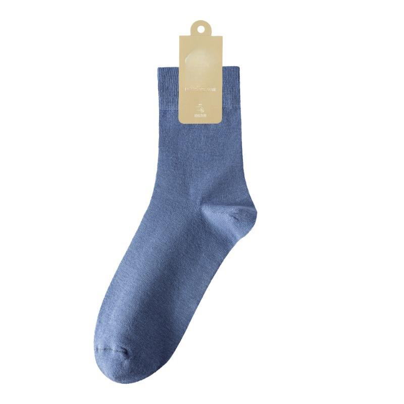 Men's Spring and Autumn Pure Cotton Business Boneless Antibacterial Deodorant Socks