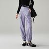 Buckle Woven Sports Casual Pants for Women