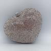 Heart-Shape Women’s Purse Diamond Evening Clutches Bag Red/Silver Gold Hard Metal Clutch Luxury Handbags Prom Dinner Purse