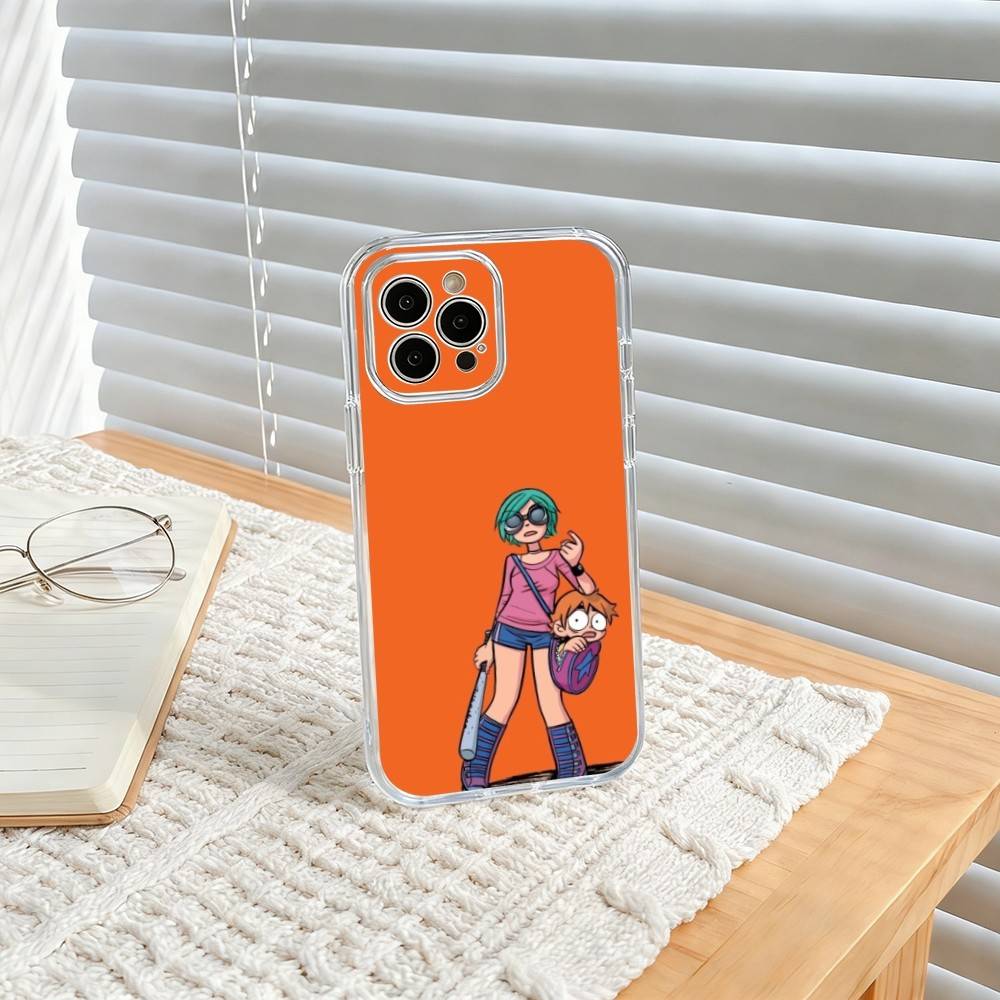 S-Scott Pilgrim R-Ramona Flowers  Phone Case For iPhone17,16,15,14,13,12,11 Plus,Pro Max Soft Transparent Cover iPhone16pro