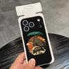 Cartoon T-Totoros Phone Case For IPhone 17 Air 16 E Pro Max 15 14 13 Mini 12 Pro 11 Max Plus Black Soft Shell