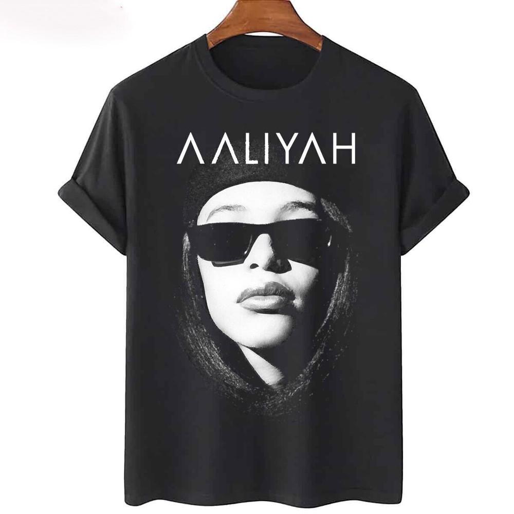 Aaliyah Singer Heavy Cotton Full Size S345XL Unisex Black Shirt Unisex T-Shirt