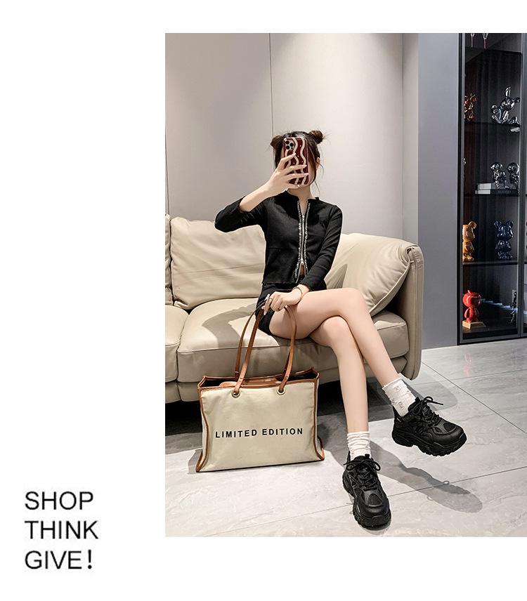 Women's Korean-Style 2025 Summer Dad Sneakers: Breathable Mesh, Thick Sole, Versatile White Running Shoes