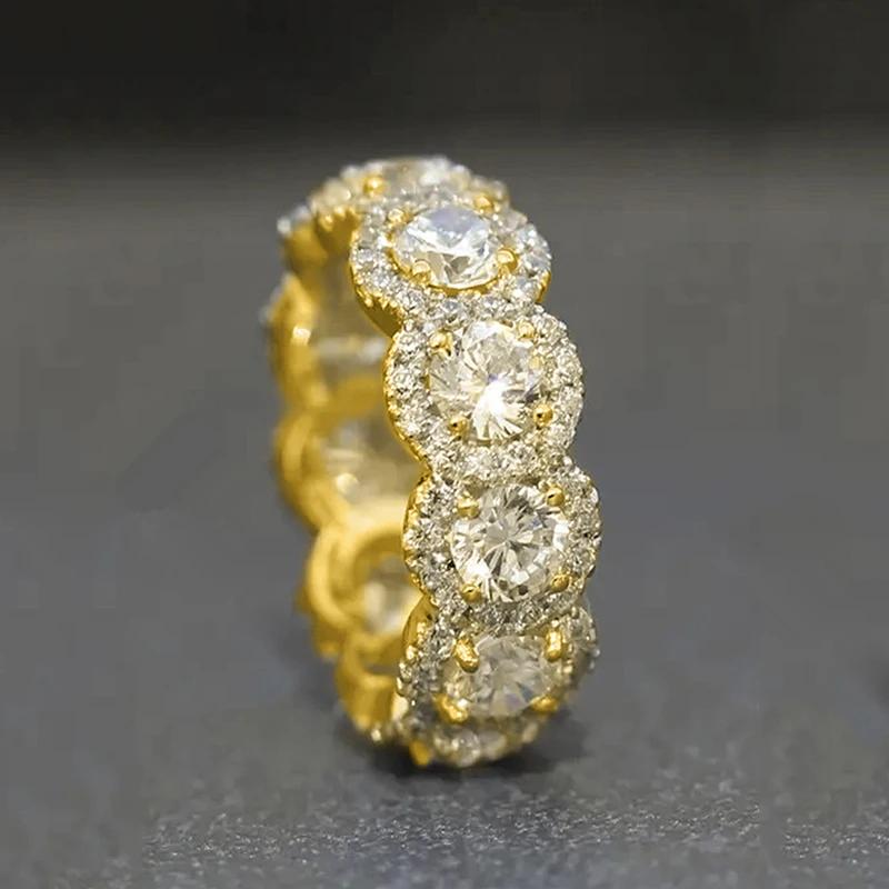 

Huitan Dazzling Cubic Zirconia Finger Rings Women’s Gorgeous Exquisite Wedding Bridal Zircon Modern Brilliant Accessories Gifts 6