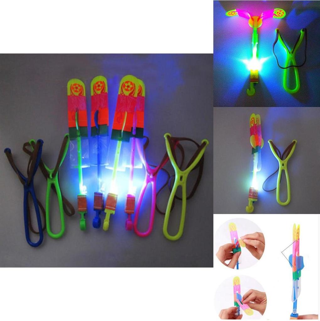 Colorful Led Sling Shot Toy Arrow Copter Perfect For Fun Indoor And Outdoor Play