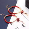Zodiac Lucky Money Bag Titanium Steel Gold Gourd Red Rope Bracelet