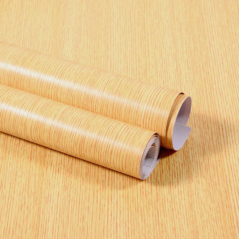 40CM X 3M Furniture Renovation Stickers Self-adhesive Wood Grain Stickers Wallpaper Cabinets Wooden Doors Tabletops Waterproof