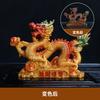 Resin Color Changing Tea Pet Small Ornament Lucky Animal Dragon Sculpture Creative Play Mini Tea Set Accessories, Boutique , 1Pc