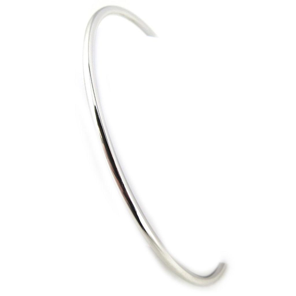 Les Trésors De Lily [M9949] - Open Silver Bracelet 'Sissi' Silver Purple (rhodium-plated) - 58 Mm 2 Mm