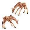Simulated Wildlife Model, Forest Animal Giraffe Family, Animal Ornaments Collection Toys
