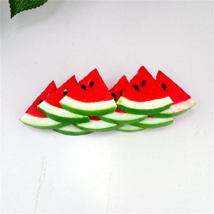Pack Of 10 Sealant Artificial Greenmelon Slices Realistic Pretended Fruit Bedeck For Experiences Photography Displays