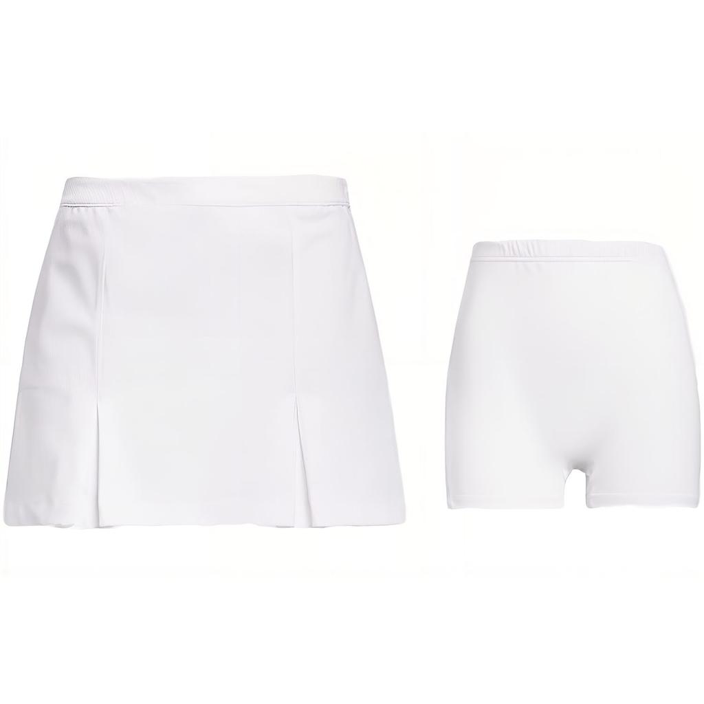 Adidas Originals X Bogey Boys Collaboration Solid Color Golf Versatile Skirt With Built-In Shorts Women Skirts White IB2936