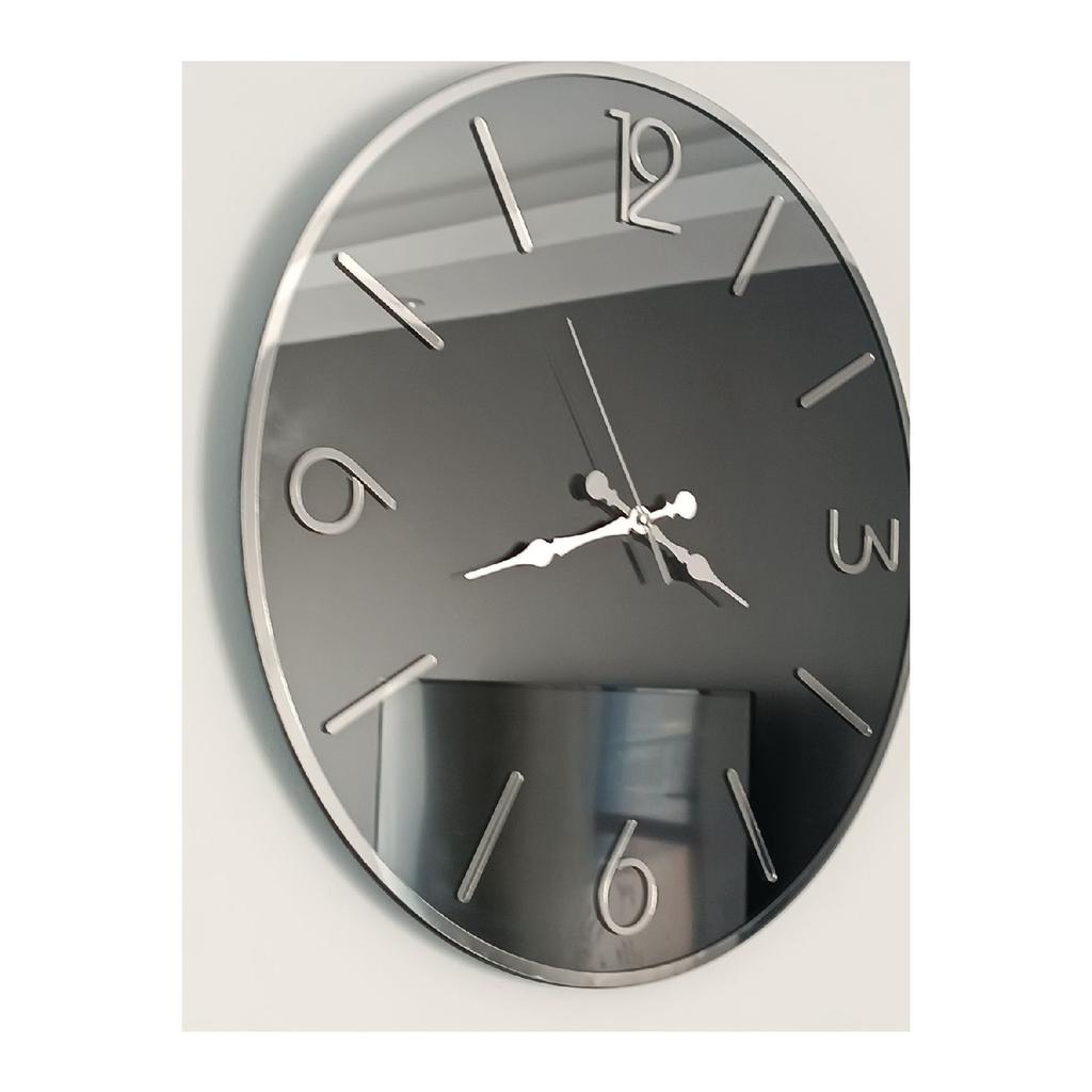 Mirrored Wall Clock Smoked Best Seller