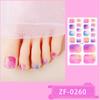 New Toe Nail Stickers 3D Manicure Stickers Toenail Bronzing Imitation Diamond Girl Cute Nail Polish Film Manicure Stickers
