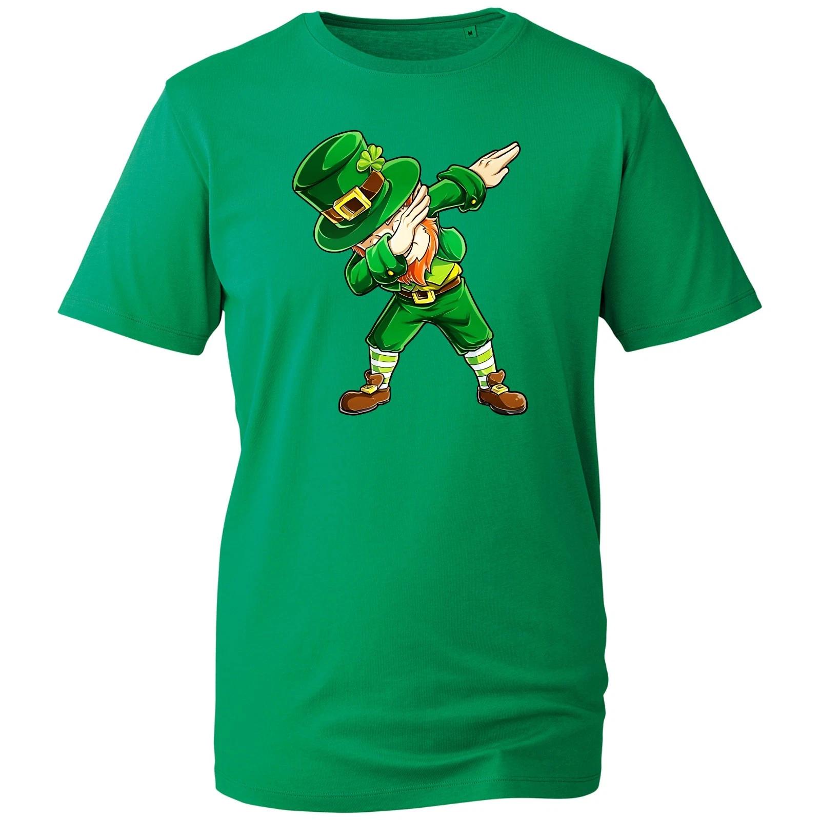 St. Patrick s Day T-Shirt, Cute Dabbing Leprechaun Funny Irish Unisex Gift Tee 3XL