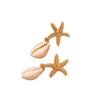 Ocean Vacation Wind Starfish Pendant Earrings Women Ins Wind Niche Temperament Shell Earrings Tide