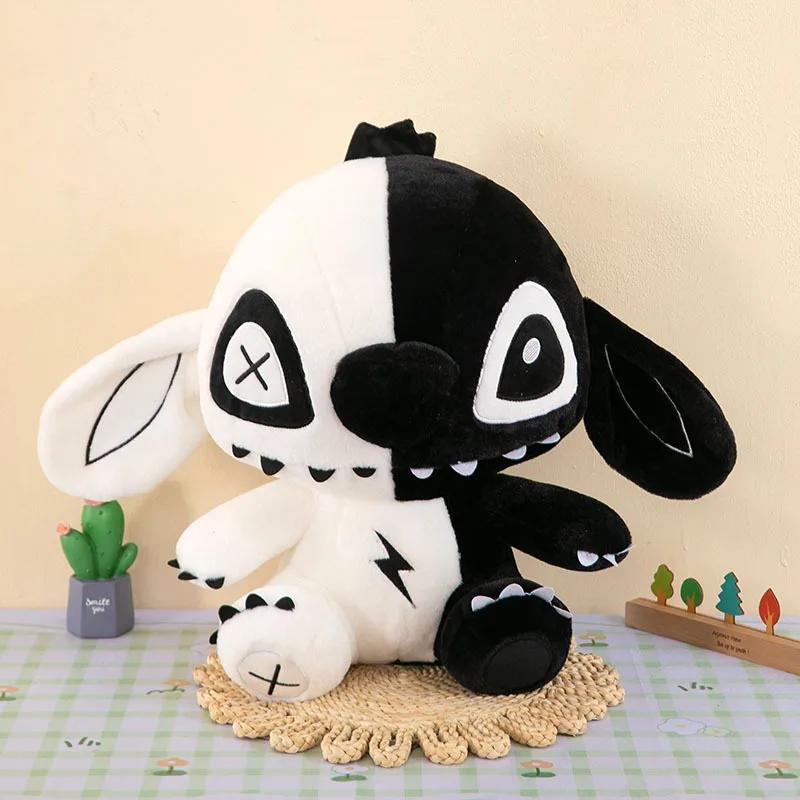 

35cm Gothic Stitch Demon Plush Doll Soft Stuffed Toy Halloween Party Decor Cute Carton Ambiance Ornament Birthday Holiday for Cuddly Fluffy Huggable 35cm