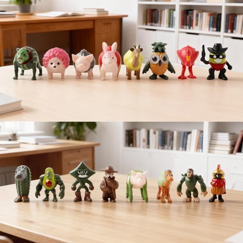 Italian Brain Rot Meme Figures, 24-Piece Surprise Box, Italian Brain Rot, A Taste of Madness and Fantasy, Foldable Interactive Figures, 3cm-5cm Tall,