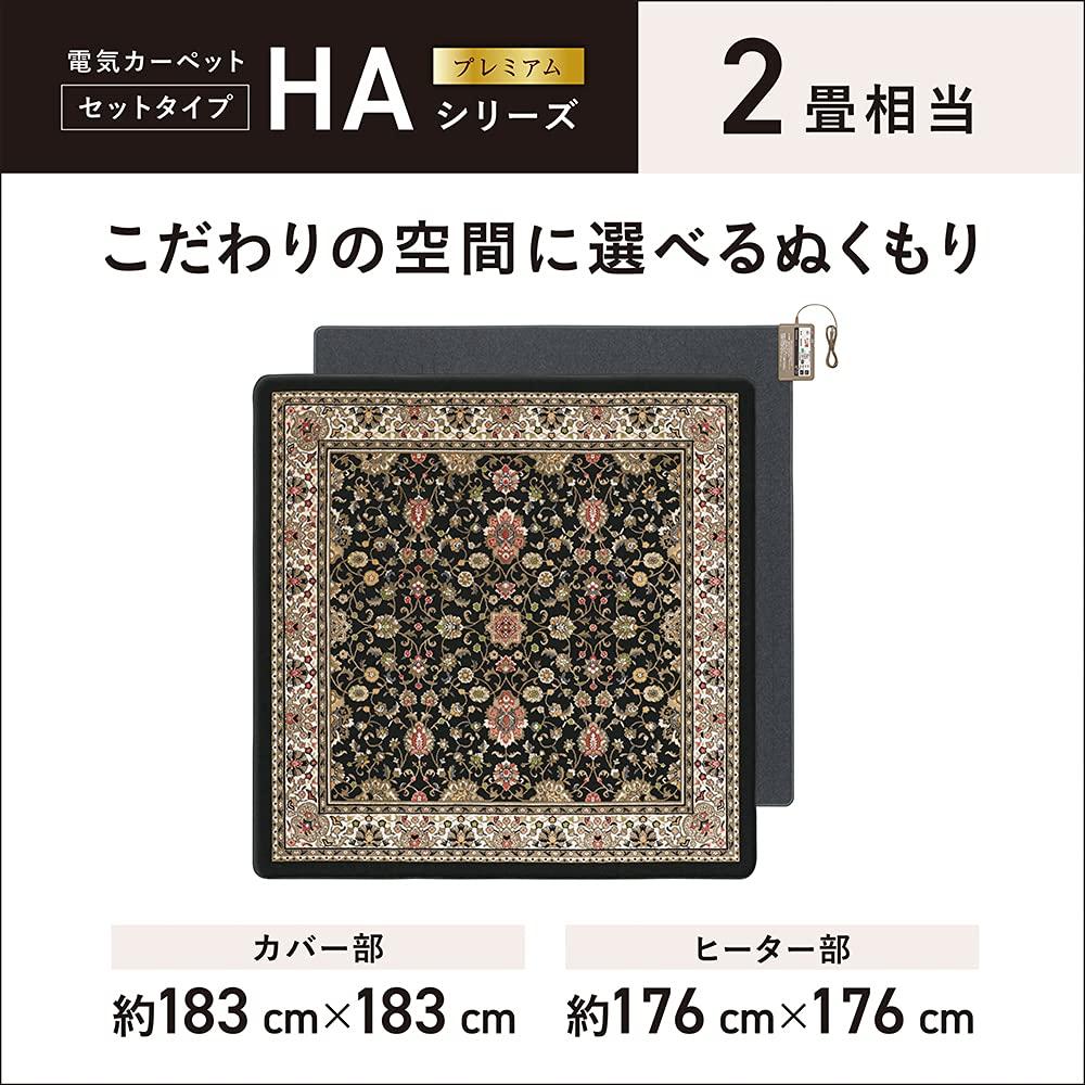 Panasonic hot carpet set with changeable cover 2 tatami equivalent black ~ DC-2HAB10-K