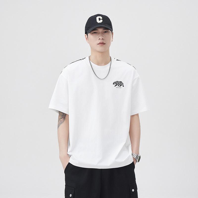 

New Japanese Style Funny Print Loose Cool 250g Fashion T-shirt 4XL