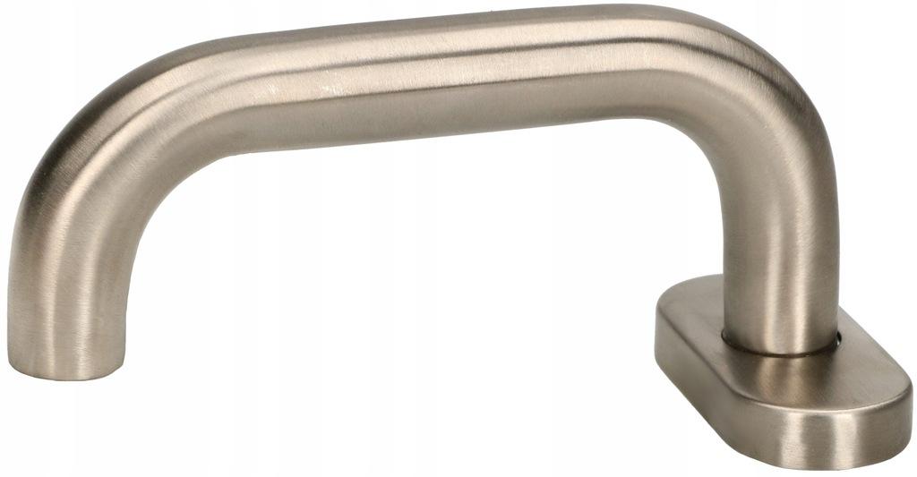 Stainless steel INOX handle "U" with safety plate OVAL