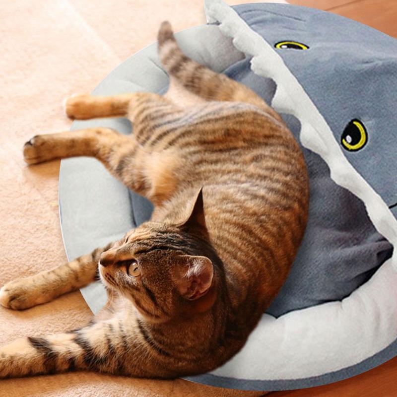 Cat Bed Shark Design Shelter Pet Supplies Indoor Cat House For Puppy Indoor Home Apartment Living Room Bedroom Balcony