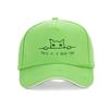 Minimalist Line Art Cat Print baseball cap fashion summer Breathable Unisex snapback hats outdoor casual  protection sun hat