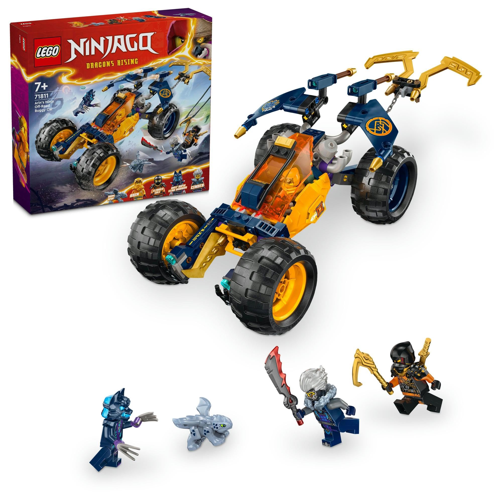 

LEGO Ninjago Erin s Ninja Off-Road Buggy, 267 Pieces, Toy, Birthday Gift, Building Blocks, Boys and Girls, Ages 7, 8, 9, Elementary School Students, B
