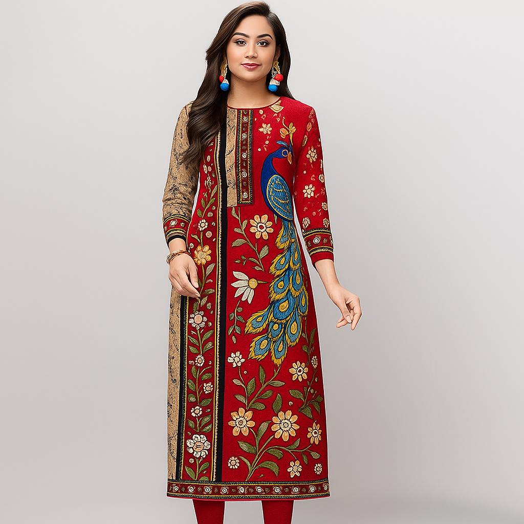 

Курти, горячие новые стили, полные этнические принты, дышащая ткань, комфорт на весь день, женские топы-курты, стильные 2XL зелёный