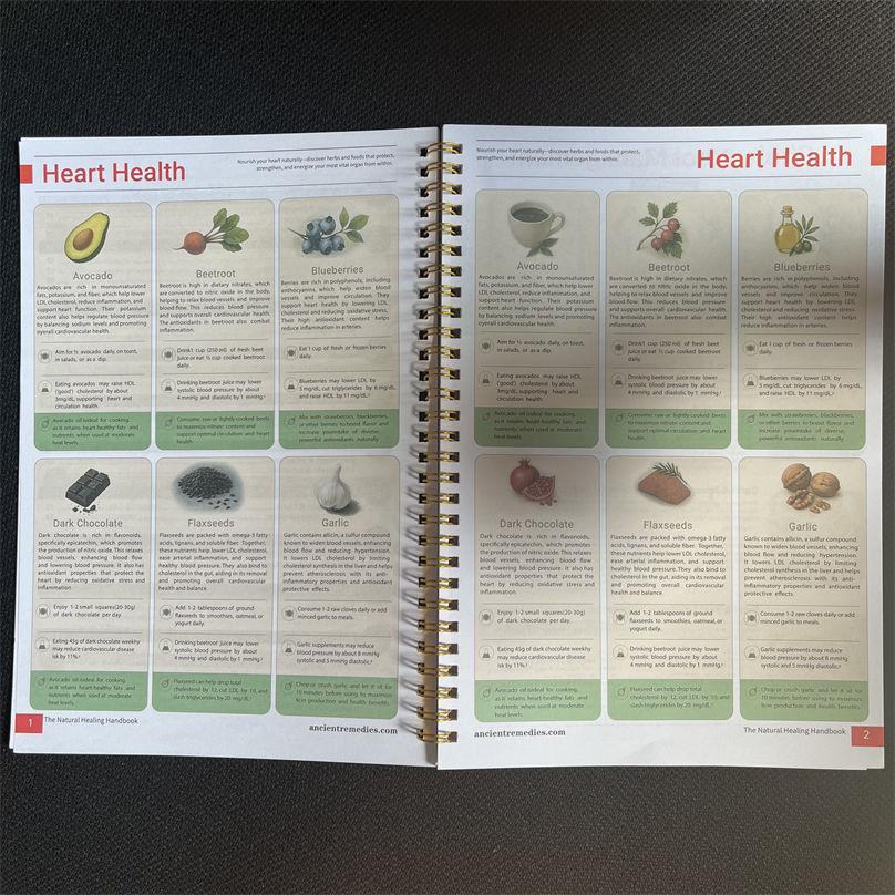 Handbooks The Natural Healing Handbook Spiral-Bound Guide for Herbal Remedies and Natural Books