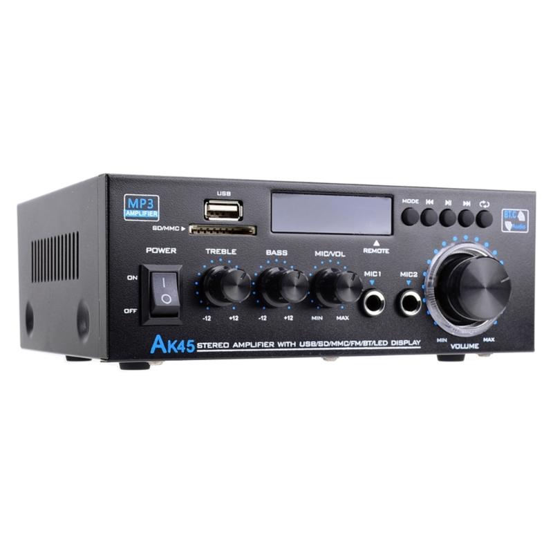 50W 2.0 Channel HiFi Power Amplifiers with Bluetooth-compatible 5.0, USB Playback and Inputs for Home Theater