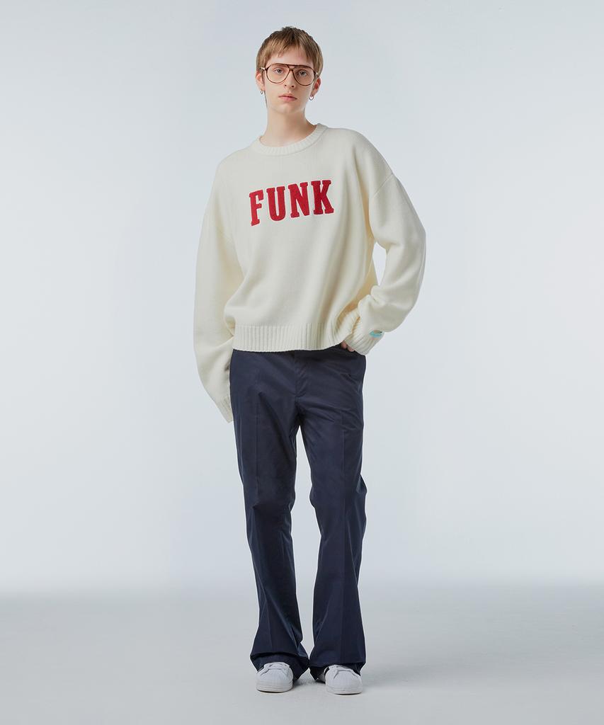 INSTANTFUNK Ms Semi-Bootcut Trousers - Navy