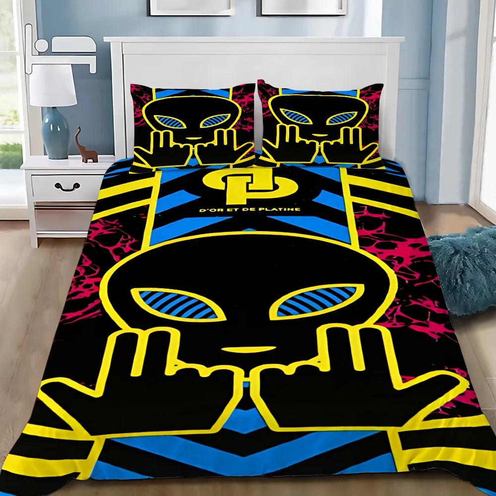 

Comfortable Trendy Single Double Rapper JuL C est Pas Des Lol Adult BoyGirl Bedroom Decoration Large Size Bed Quilt Comforter (quilt)-EU Single(135*200cm)3pcs