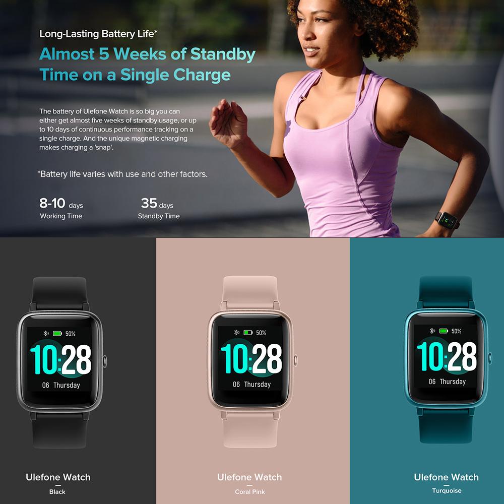 Ulefone Smart Watch 1.3 Pollici Smartwatch con Monitoraggio della Pressione  Sanguigna Fitness Tracker con Frequenza Cardiaca acquista in modo economico  — spedizione gratuita, recensioni reali con foto — Joom