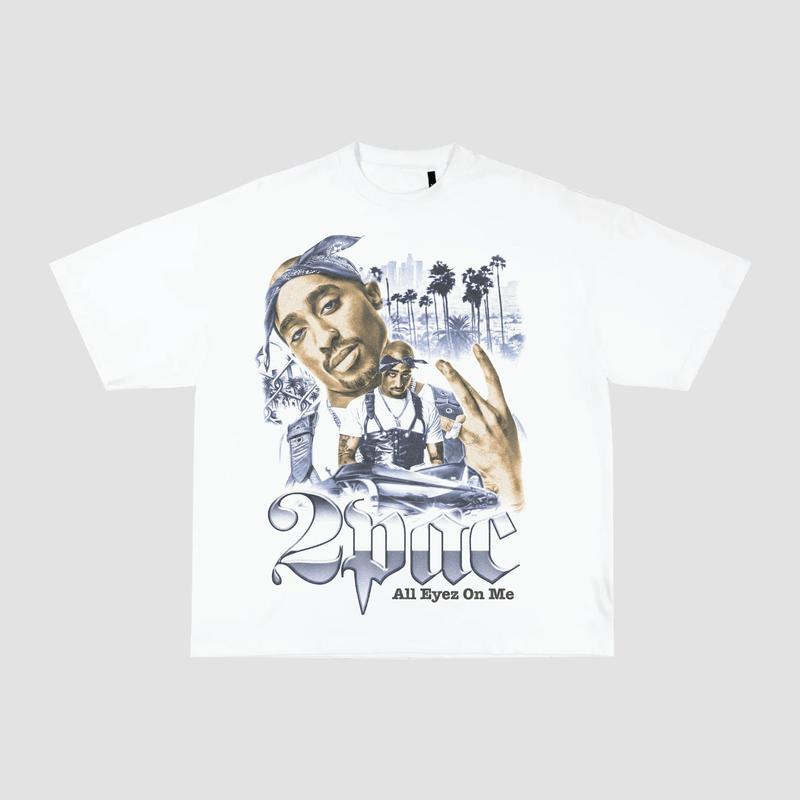 

2Pac All Eyez On Me Graphic Unisex T-Shirt West Coast Rap Streetwear Tee S