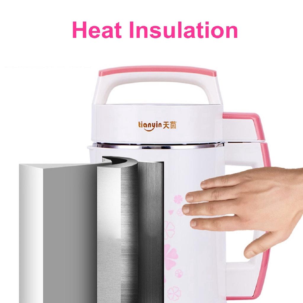 2L SoyMilk Machine Stir Rice Paste Maker Steel Filter-free Automatic Heating Soya-Bean Milk Juicer