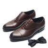 Echtes Leder Handgefertigt Herren Oxford Kleiderschuhe Kappe Zehenbereich Schnürung Klassischer Business Büroschuh Hochzeitsfeier Formelle Schuhe Mann