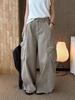 Women's 3D Patchwork Cargo Jeans with Large Pockets - Loose Wide-Leg Style for Spring/Summer Streetwear
