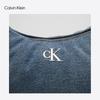Calvin Klein Women's CK Logo Denim Dumpling Shoulder Bag