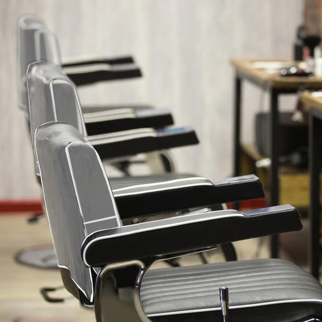 5 ks Plastové potahy opěradla kadeřnického křesla Chrániče Průhledný potah opěradla Zabraňuje poškození Křesla do lázní/salonu Kulaté Kadeřnické C