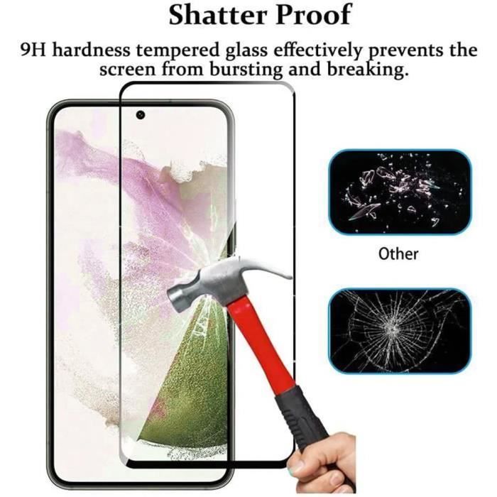 Verre Trempé - Samsung - Galaxy S23 Plus - Pack de 3 - Résistant aux chocs - Facile à installer
