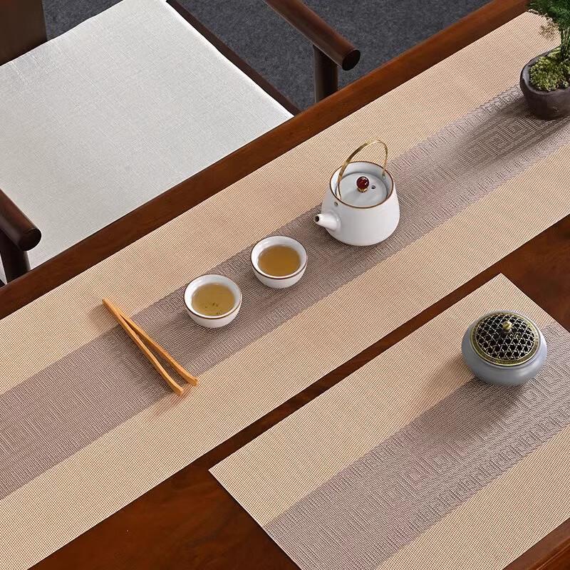 AVIVI New Chinese Style Waterproof PVC Table Runner 30x180cm
