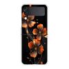 Phone Case For Samsung Galaxy Z Flip 3 4 5 Hard Folding Clear PC Bumper Beauty Flowers Leaves For Samsung Z Flip 6 Back Cover